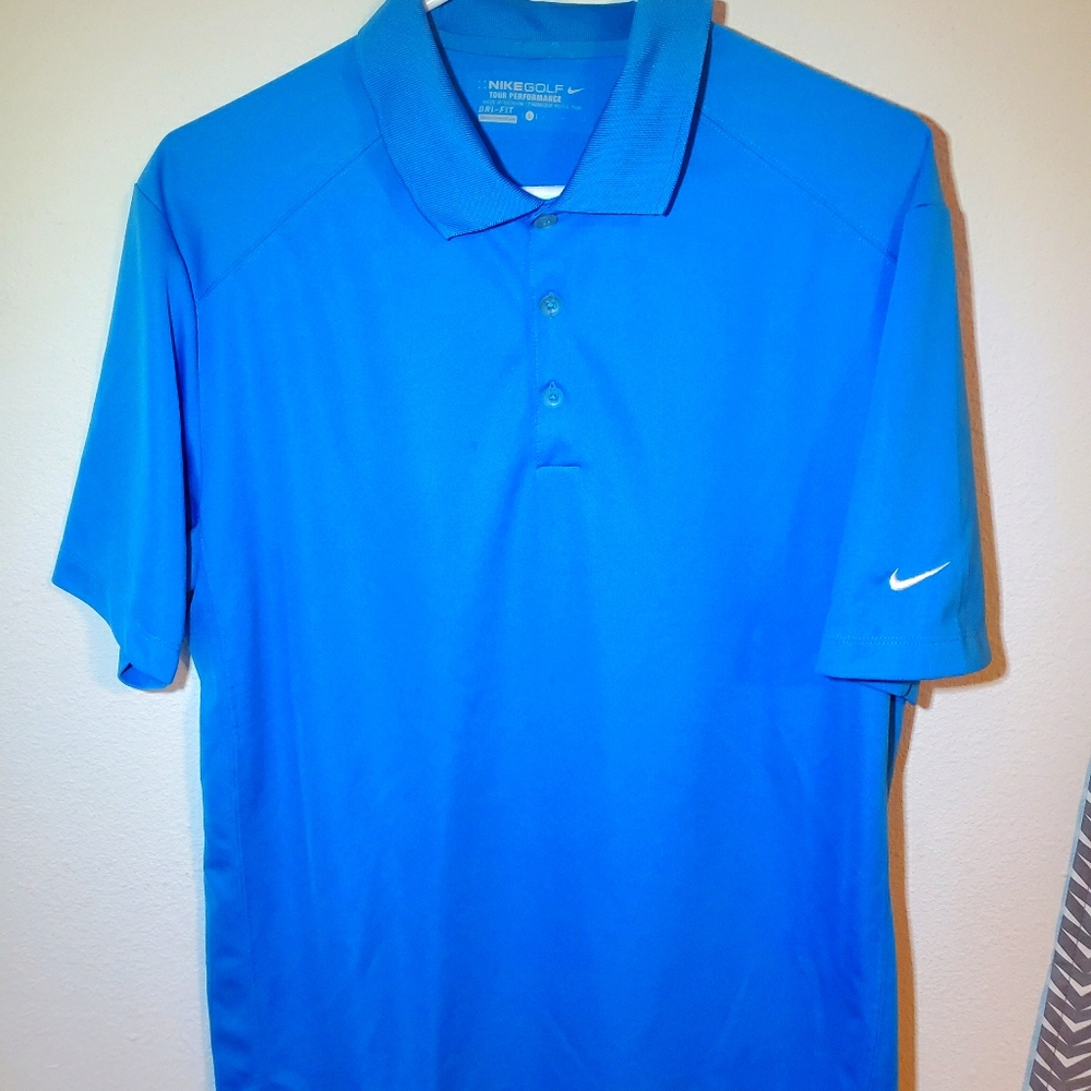 Nike gold tour performance polo dri fit
